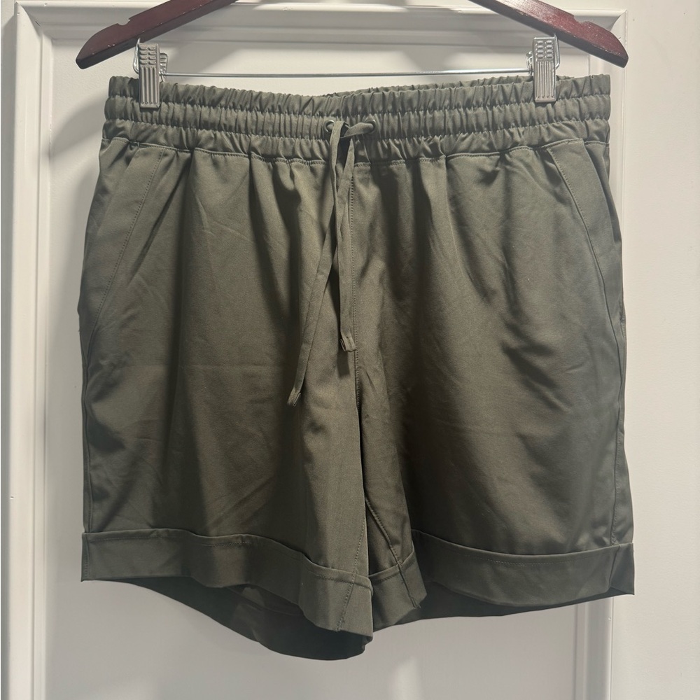 Olive Green Women's Shorts